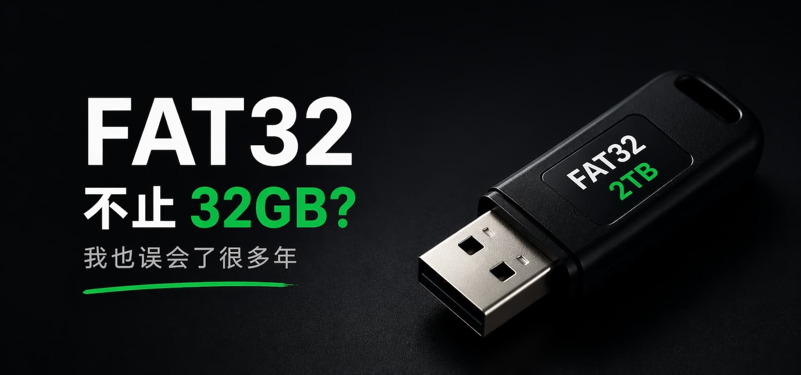 FAT32 不止 32GB？我也误会了很多年